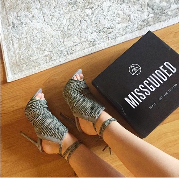 Missguided Shoes - brand new rope tie heels